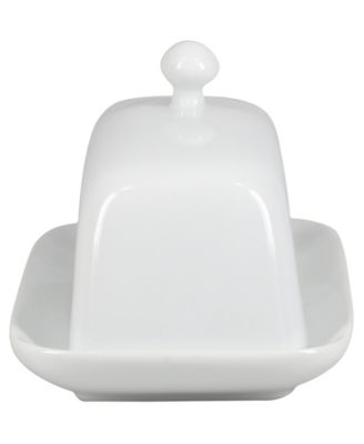 Covered Butter Dish with Knob Lid