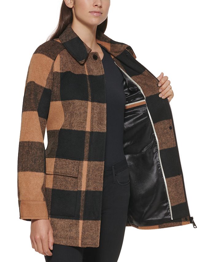 Calvin Klein Women's Belted Shirt Jacket, Created for Macy's & Reviews