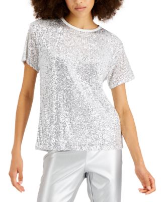 macys sequined tops