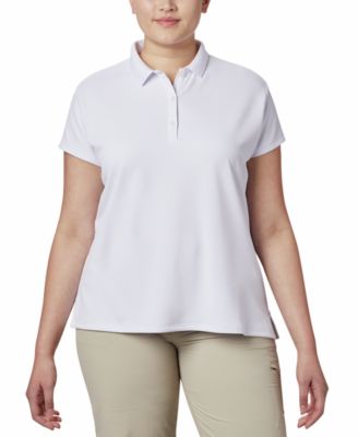 female white polo shirt