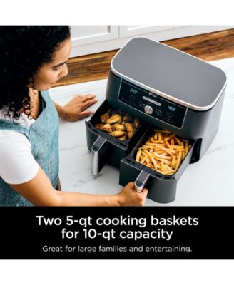 Ninja Foodi® DZ401 6-in-1 10-qt. XL 2-Basket Air Fryer With DualZone ...