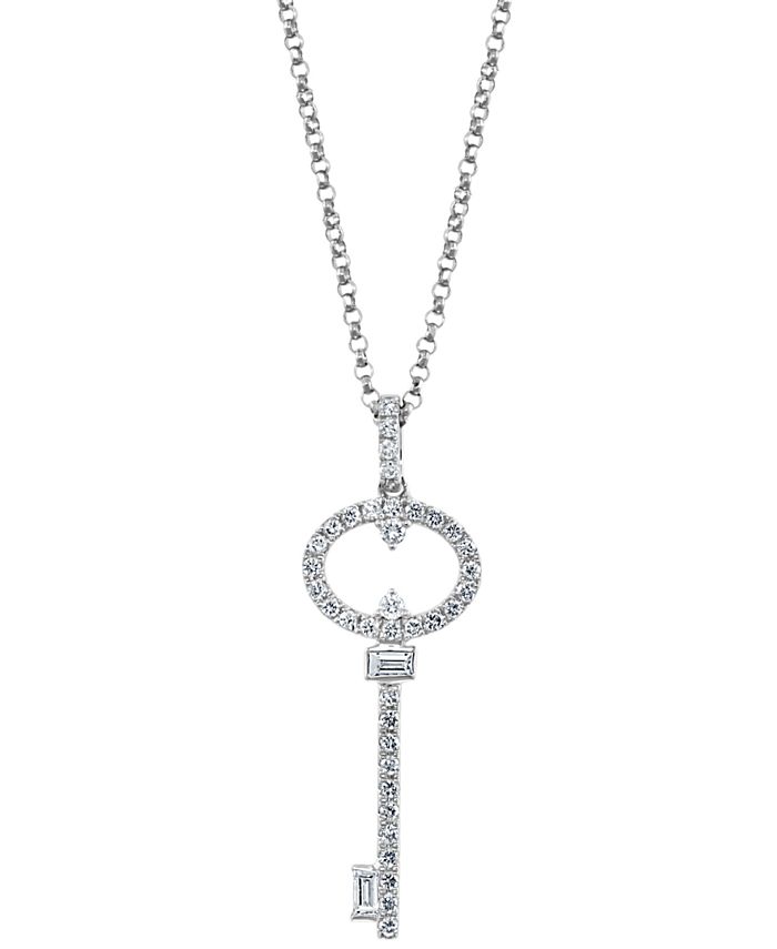 EFFY Collection EFFY Diamond Key Necklace 1 3 ct. t.w. in 14k