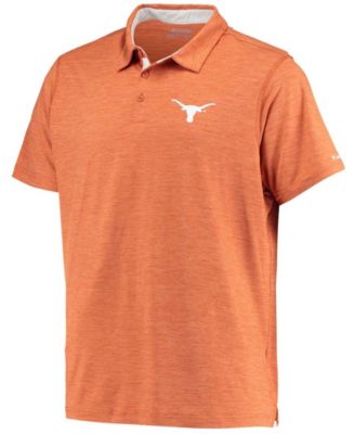 Men's Texas Orange Texas Longhorns Tech Trail Space Dye Omni-Shade Polo