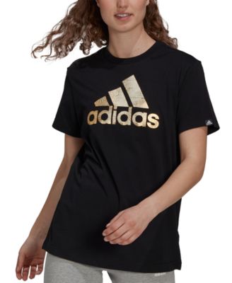 adidas metallic t shirt