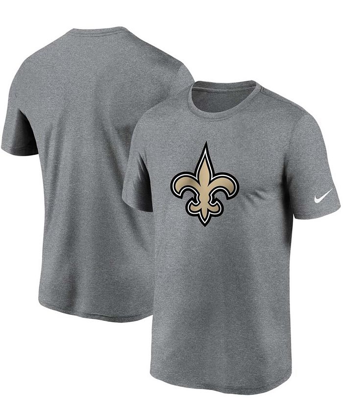 Nike Men's Big and Tall Heathered Charcoal New Orleans Saints Logo ...