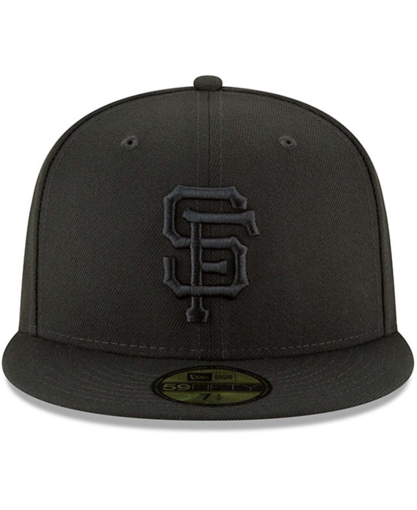Мужская кепка New Era Black San Francisco Giants Primary Logo Basic 59FIFTY Fitted Hat — фото 4