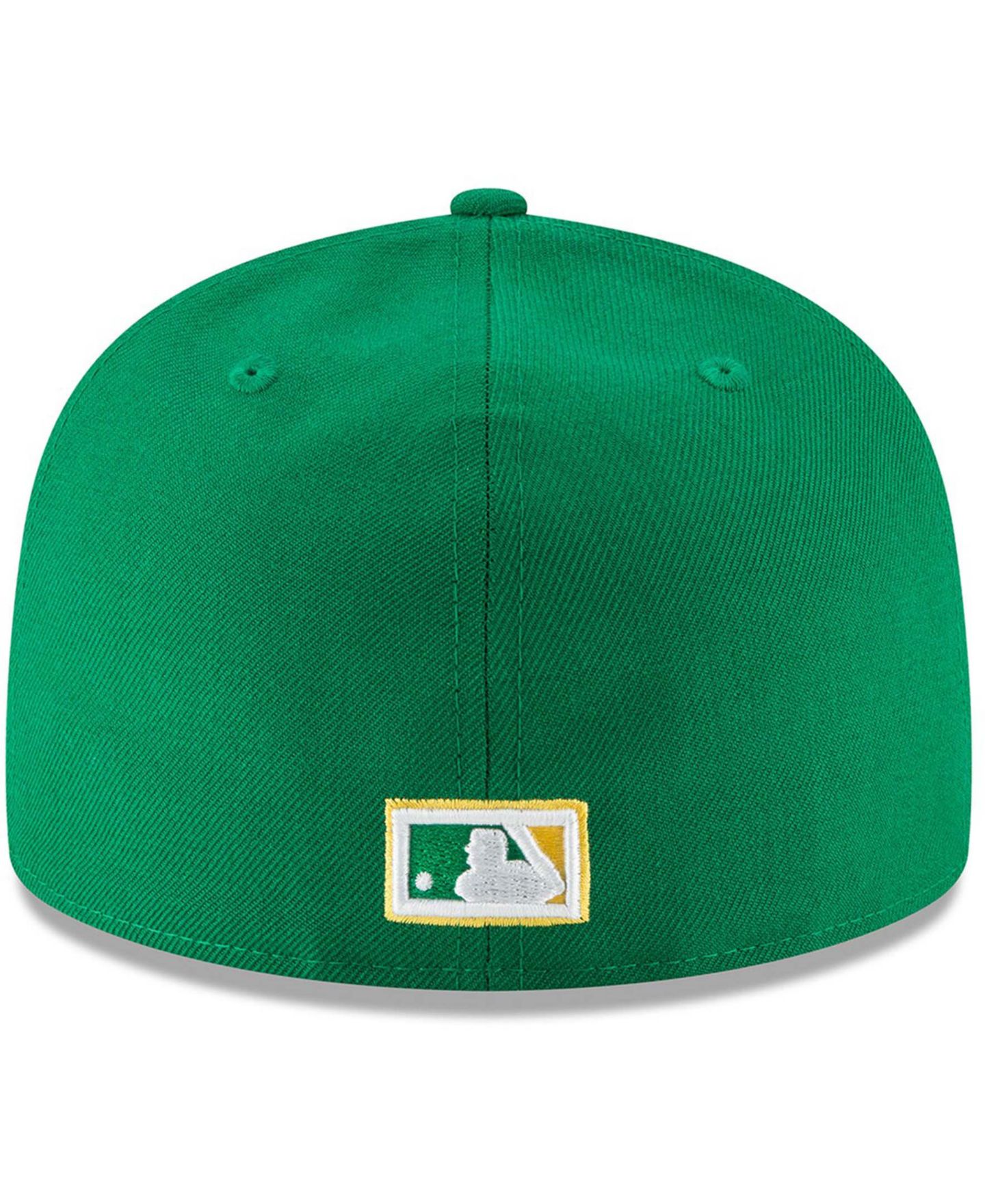 Мужская кепка New Era Green Oakland Athletics Cooperstown Collection Wool 59FIFTY Fitted Hat — фото 2