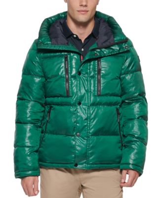 tommy hilfiger coat mens green