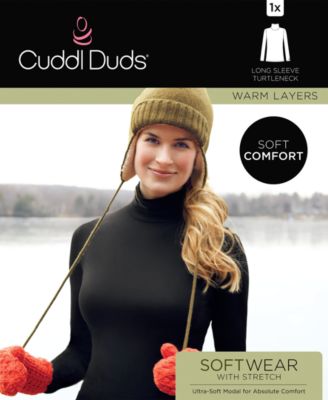 Cuddl Duds Softwear with Stretch Long Sleeve Turtleneck