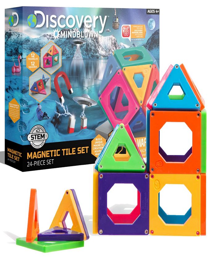 Discovery #MINDBLOWN Discovery Kids 24-Piece Magnetic Building