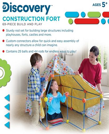 Kids Construction Fort Building Kit Forts