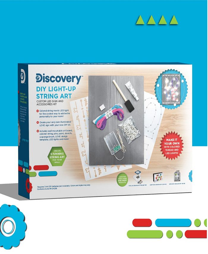 Discovery Kids Craft Accessories String Art Kit, Set of 21 Macy's