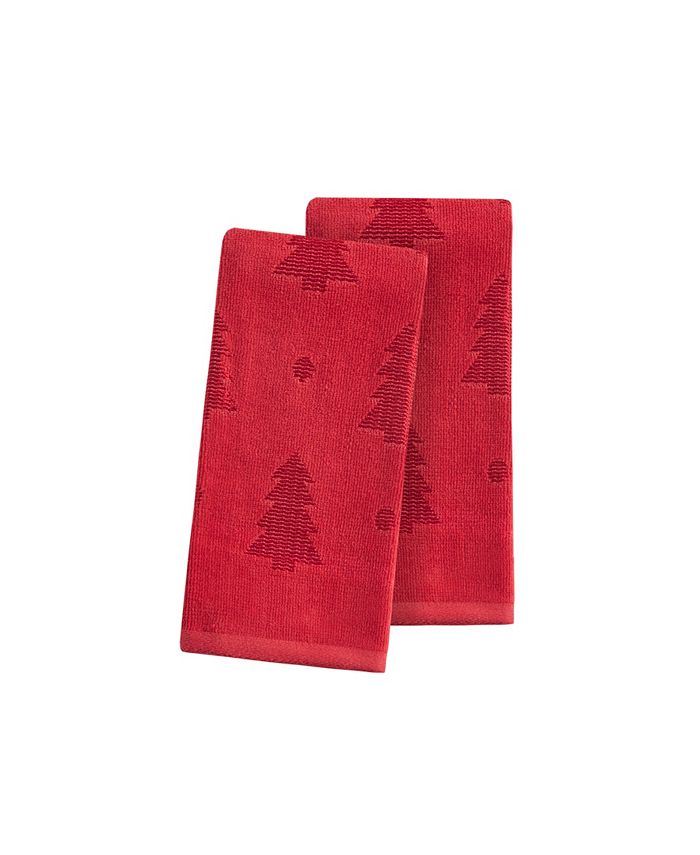 Martha Stewart Collection Tonal Tree Fingertip Towel, Created for Macy