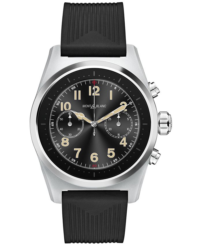 Montblanc - Men's Summit Lite Black Rubber Strap Smart Watch 43mm
