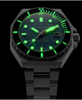 Men's Dumas Automatic Blue Yonder with Silver-Tone Solid Stainless Steel Bracelet Watch 44mm