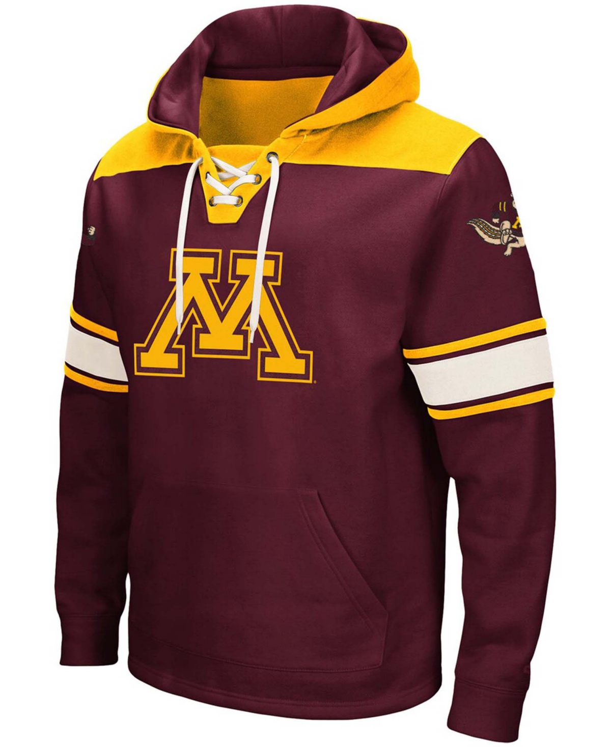 Shop Colosseum Men's Maroon Minnesota Golden Gophers 2.0 Lace-up Pullover Hoodie
