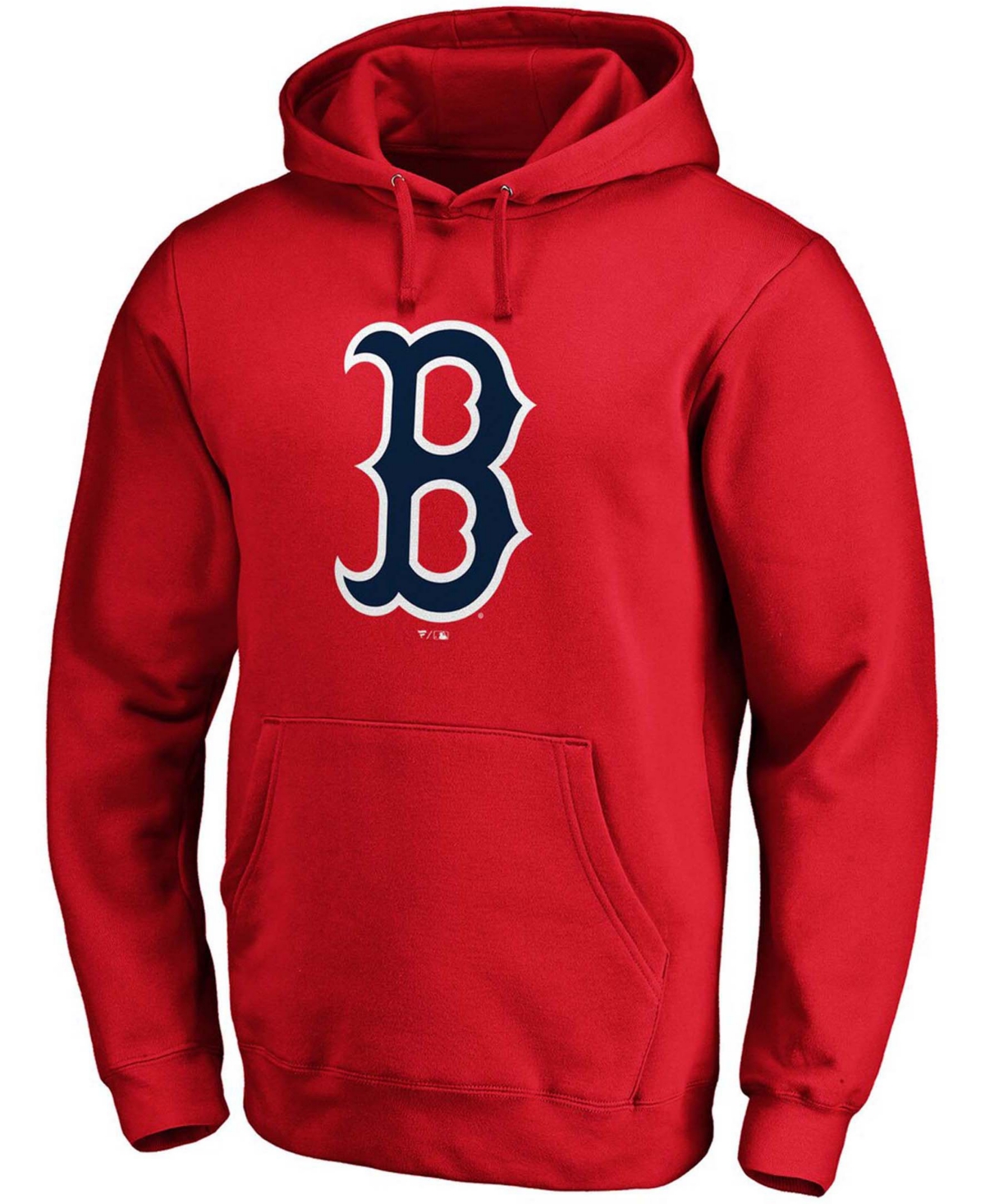 Shop Fanatics Men's Red Boston Red Sox Official Logo Pullover Hoodie