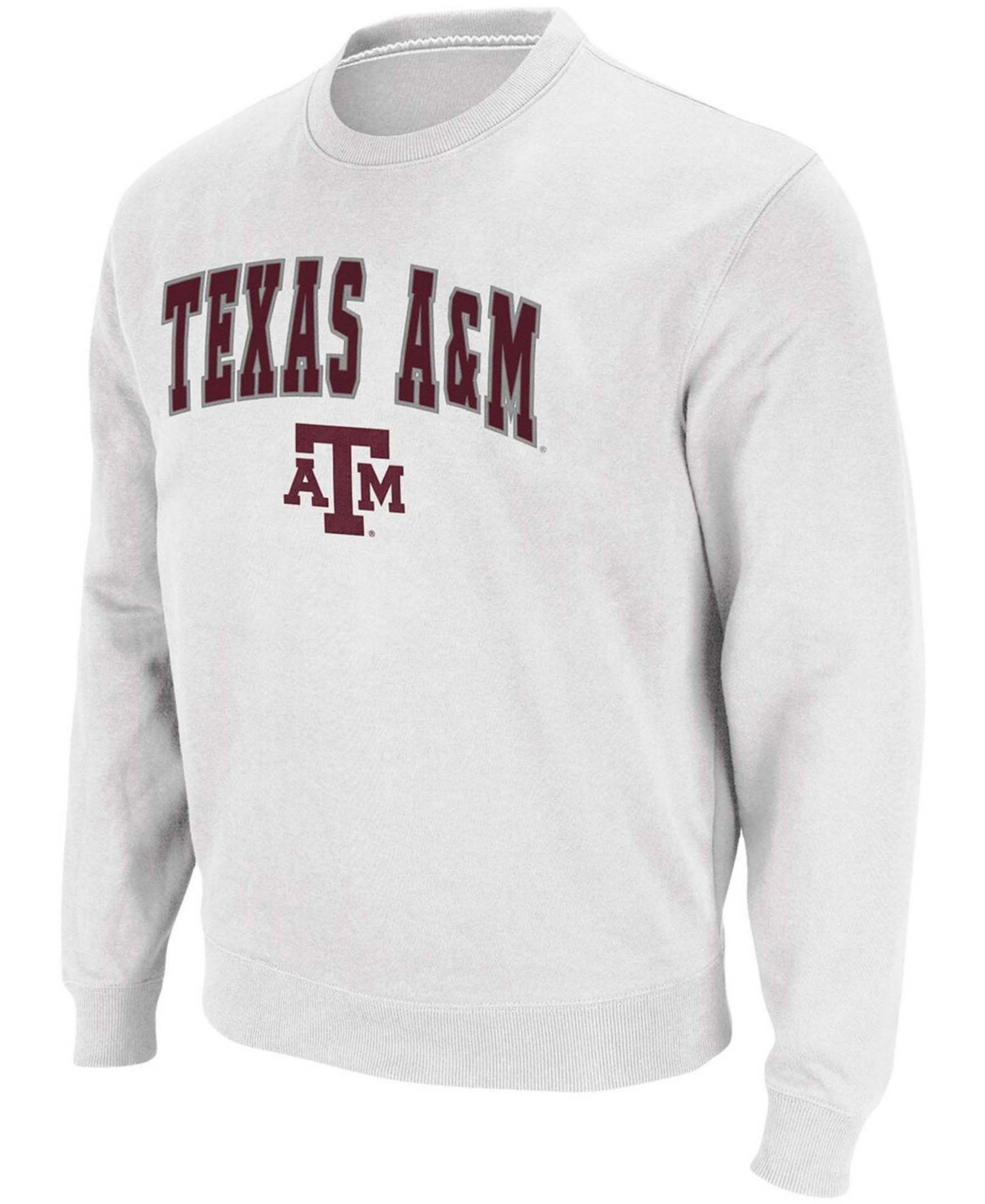 Men's Texas A&M Aggies Arch Logo Crew Neck Sweatshirt