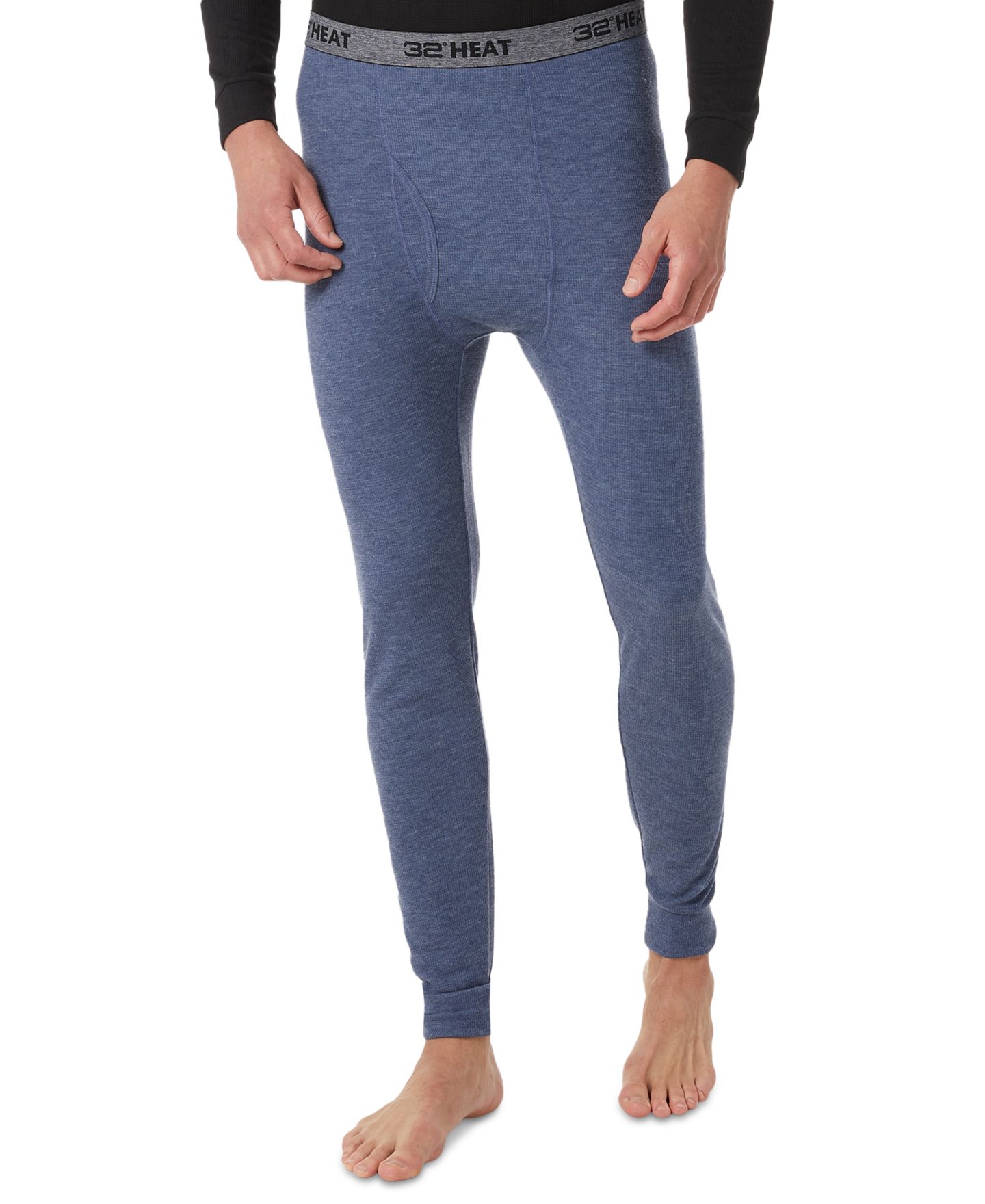 Мужские леггинсы 32 Degrees Waffle-Knit, цвет: Тёмный синий — фото 1