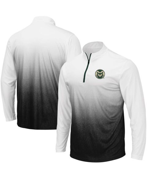 Мужская куртка Colosseum Gray Colorado State Rams Magic Team Logo Quarter-Zip