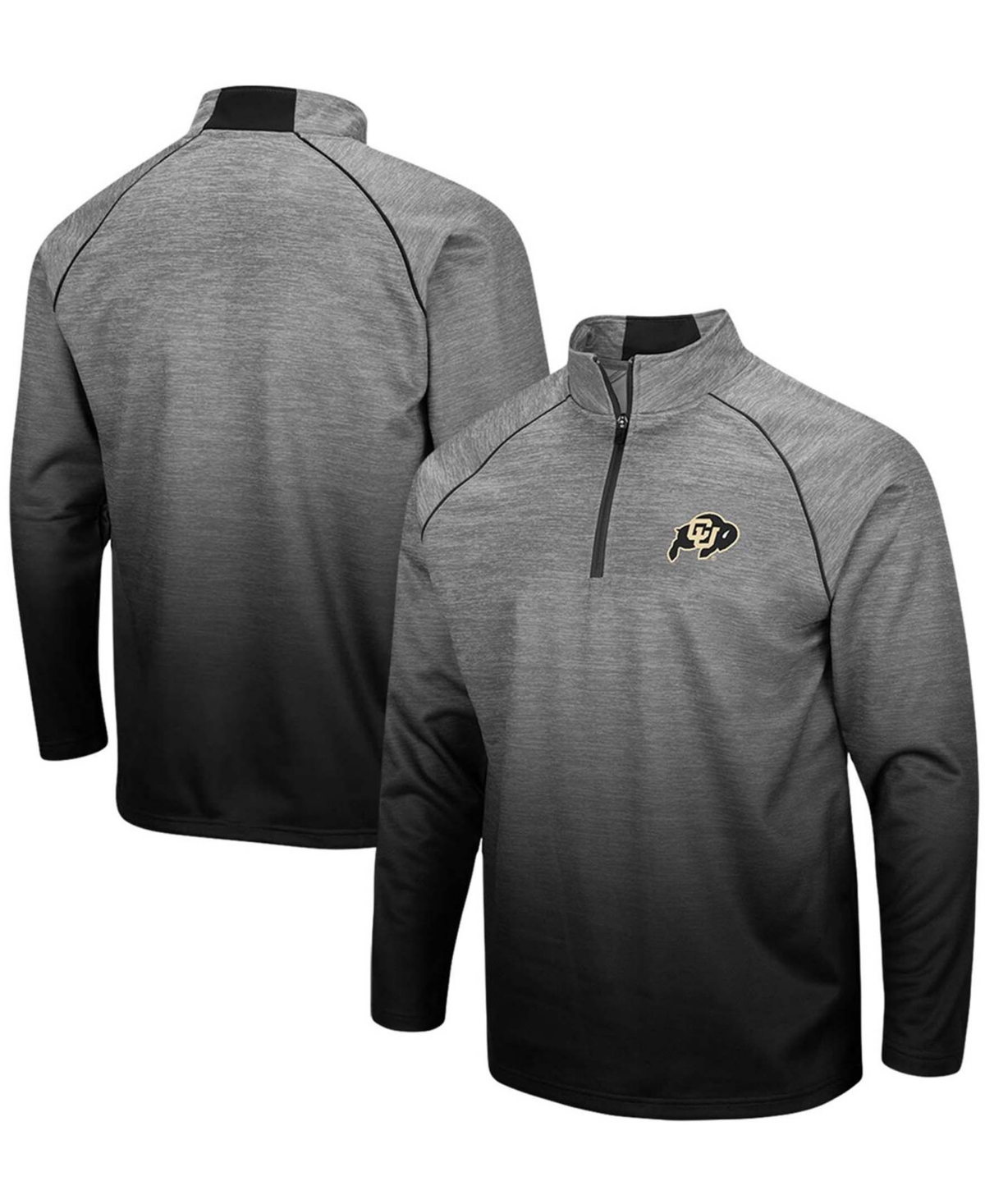 Men's Heathered Gray Colorado Buffaloes Sitwell Sublimated Quarter-Zip Pullover Jacket - Heathered Gray