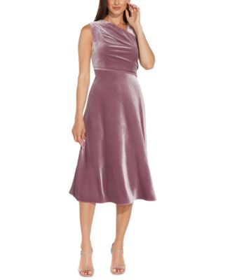 velvet dress fit and flare