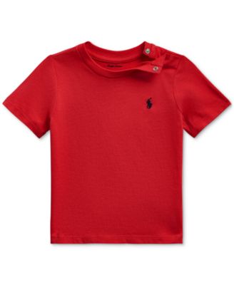 Baby Boys Cotton Crewneck Embroidered Pony T-Shirt