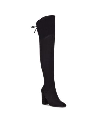 black thigh high boots macys