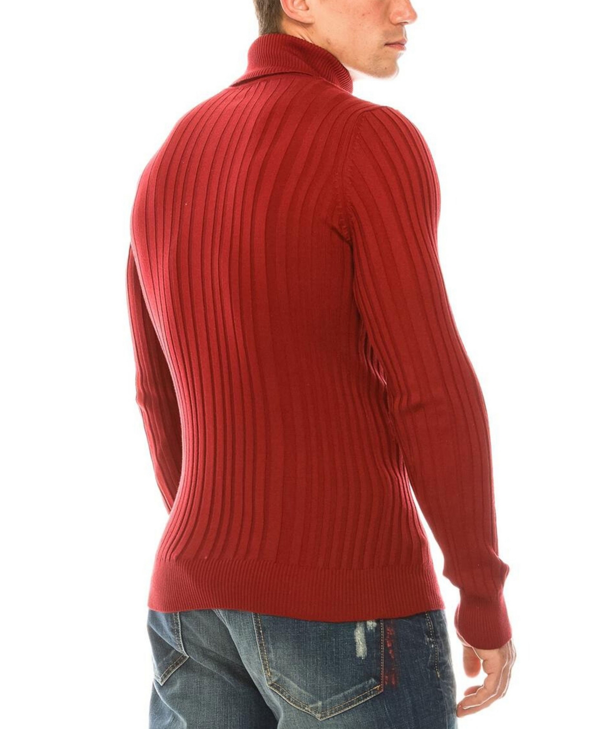 Ron Tomson Men's Modern Ribbed Sweater