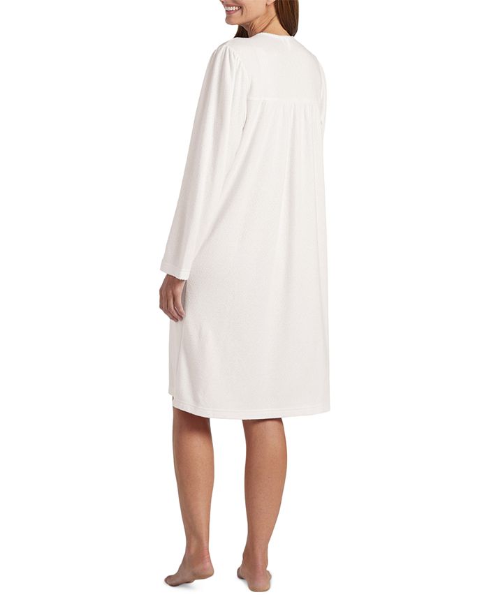 Miss Elaine LongSleeve Embroidered Nightgown Macy's