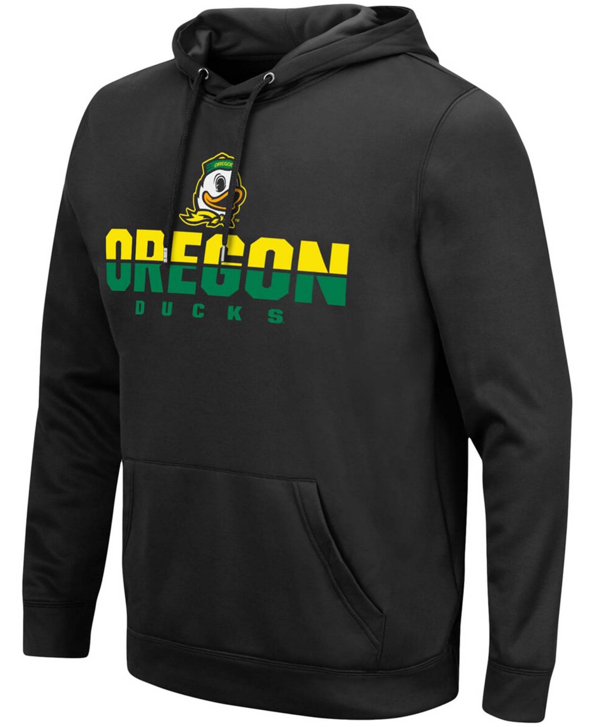 Colosseum Men's Black Oregon Ducks Lantern Pullover Hoodie In Black