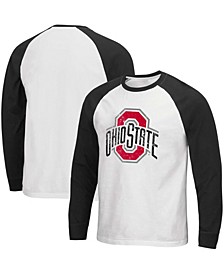 Men's Black Ohio State Buckeyes Mystery Raglan Long Sleeve T-shirt