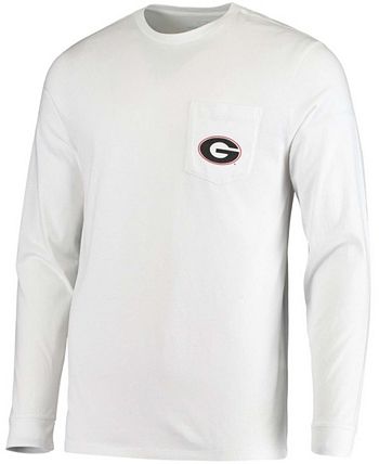 Vineyard Vines Men's White Georgia Bulldogs Football Whale Long Sleeve T- shirt - Macy's