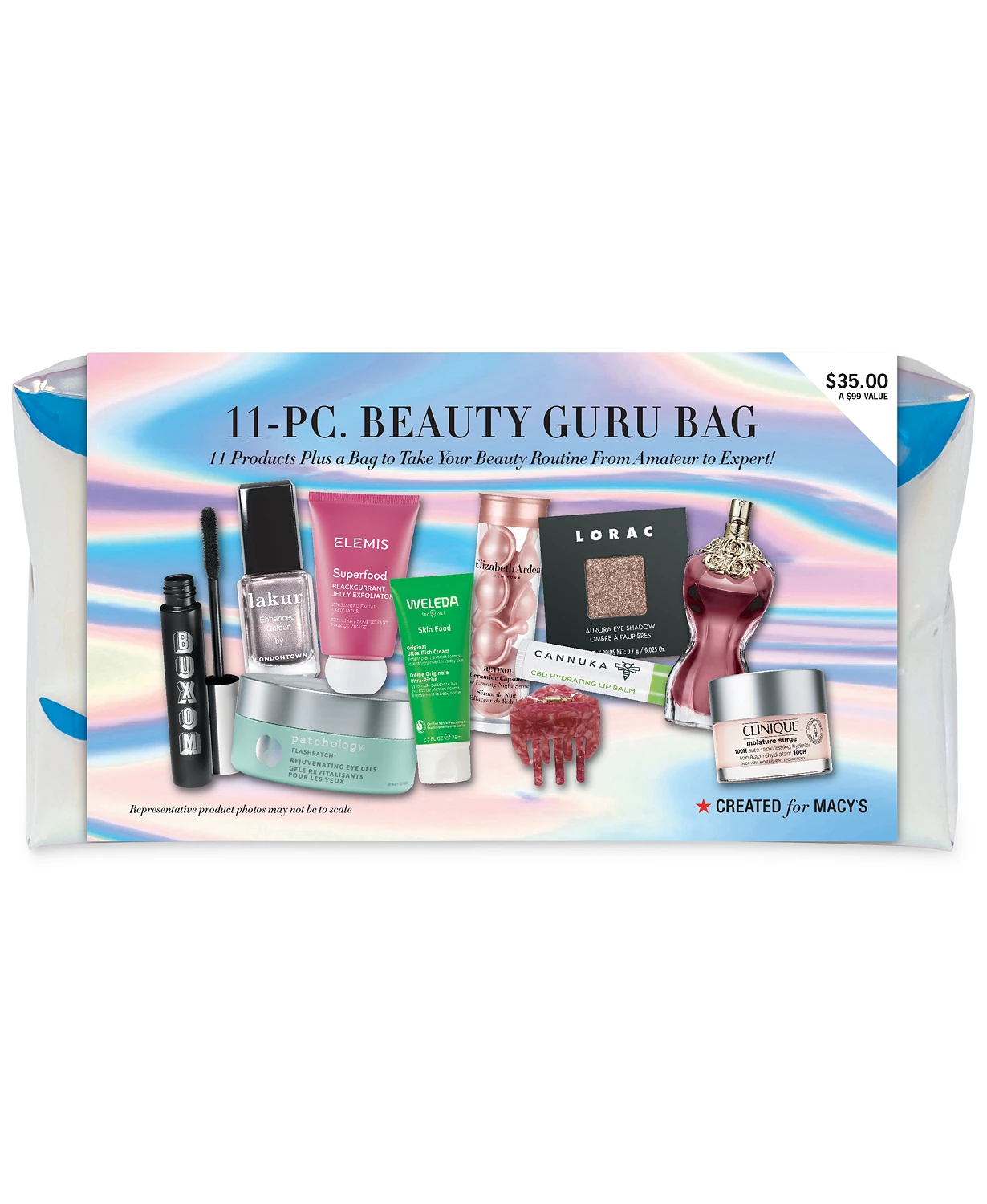 Macy’s: 11-Pc. Beauty Guru Bag – Only $35 with any $50 Cosmetics purchase