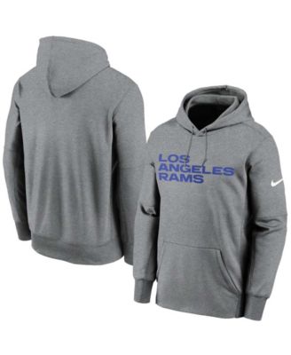 Nike Men's Heather Charcoal Los Angeles Rams Fan Gear Wordmark Performance  Pullover Hoodie - Macy's