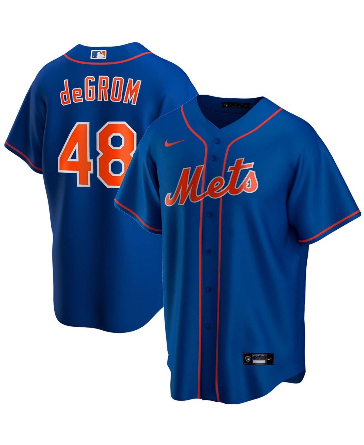 UPC 194317442391 product image for Men's Jacob Degrom Royal New York Mets Alternate Replica Player Name Jersey | upcitemdb.com