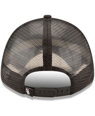 Men's Black Chicago White Sox Trucker 9Forty Adjustable Snapback Hat