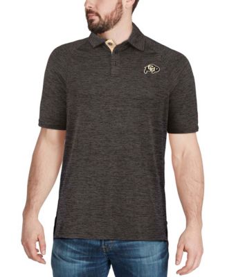 Men's Heather Black Colorado Buffaloes Down Swing Polo Shirt