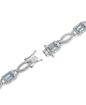 Aquamarine best sale bracelet macys