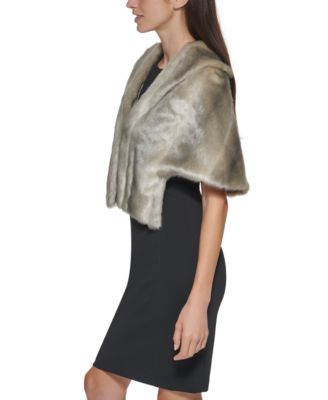 Faux-Fur Shrug