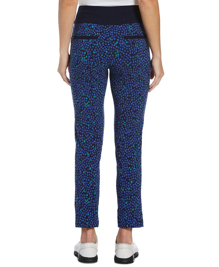 PGA TOUR Women's Geo Print PullOn Golf Ankle Pants Macy's