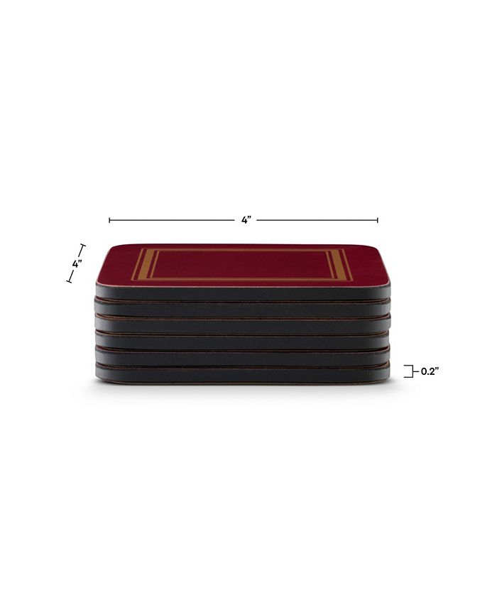 Pimpernel Classic Burgundy Coasters, Set of 6 Macy's