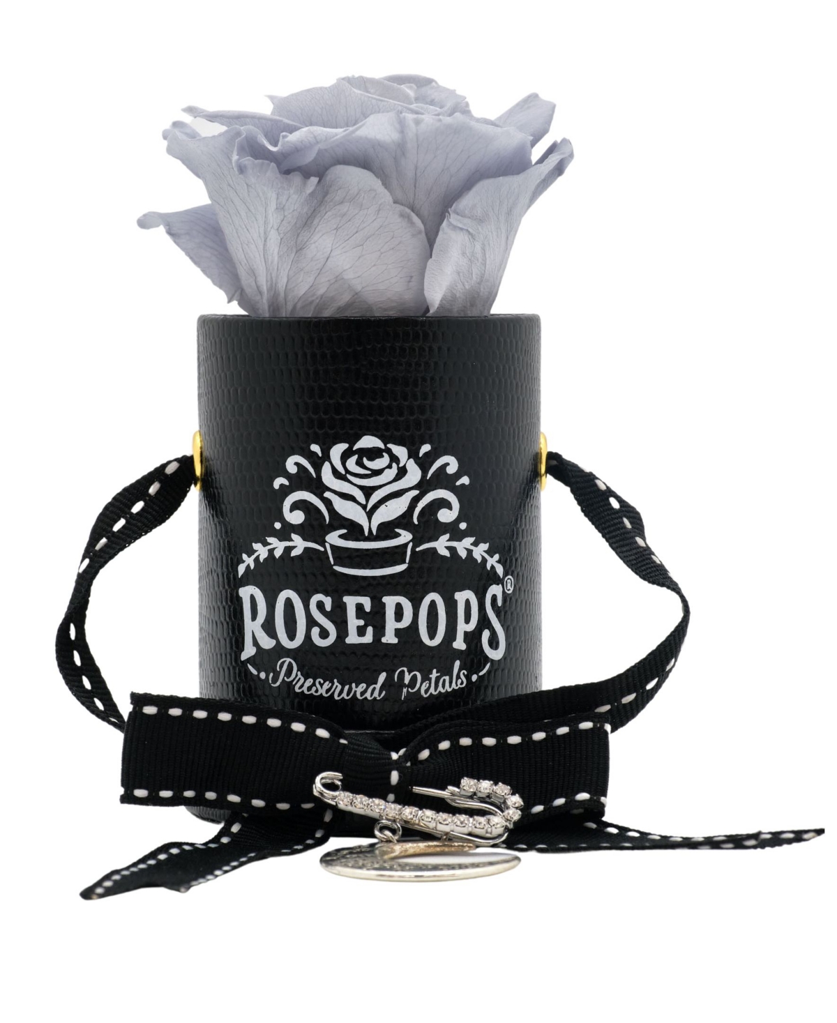 Pop-Up Single Moonbeam Real Rose with Complementary to The Moon and Back Charm