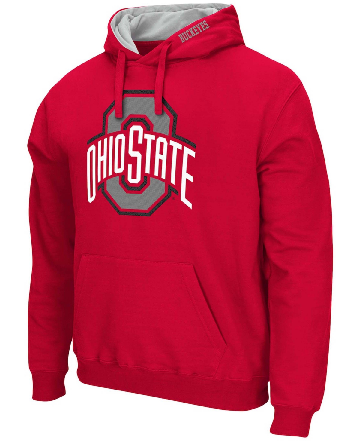 Colosseum Men's Scarlet Ohio State Buckeyes Arch Logo 3.0 Pullover Hoodie In Scarlet