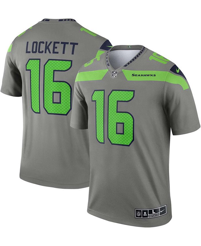 Nike Men s Tyler Lockett Steel Seattle Seahawks Inverted Legend
