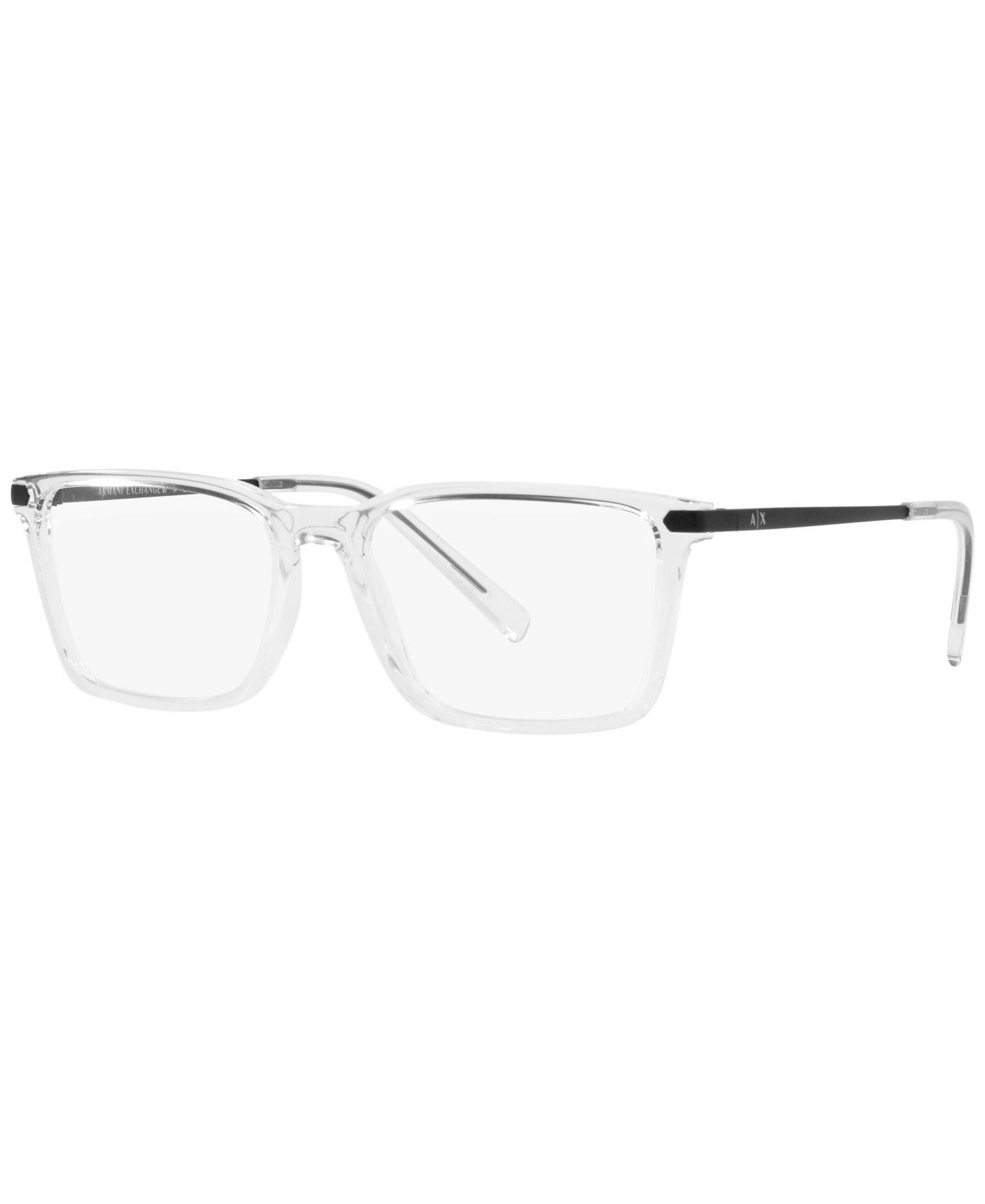 Мужские очки A|X Armani Exchange Armani Exchange Man Rectangle Plastic AX3077 Eyeglasses, цвет: Прозрачный — фото 1