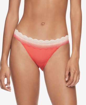 Women's Lace-Trim Bikini Underwear QD3838