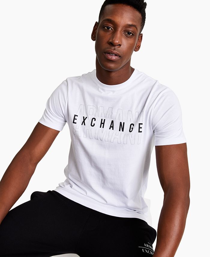 A|X Armani Exchange Men's Reflective Logo Graphic T-Shirt, Created for  Macy's & Reviews - T-Shirts - Men - Macy's
