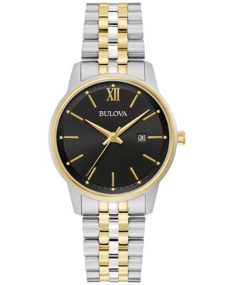 Bulova Women's Classic Two-Tone Stainless Steel Bracelet Watch 32mm ...