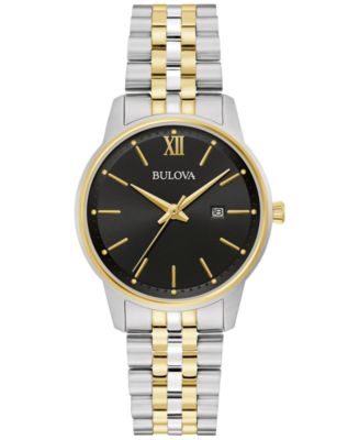 Bulova Women s Classic Two Tone Stainless Steel Bracelet Watch 32mm Created for Macy s Macy s